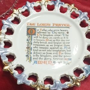 The Lord's prayer plate